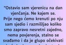 “Ostavio sam vjerenicu na dan vjenčanja…” “Ostavio sam vjerenicu na dan vjenčanja…” - featured image