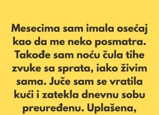„Poslednjih nekoliko meseci imala sam osećaj kao da me neko posmatra.” „Poslednjih nekoliko meseci imala sam osećaj kao da me neko posmatra.” - featured image