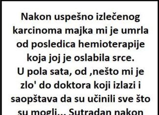 ‘Nakon uspešno izlečenog karcinoma majka mi je umrla’ ‘Nakon uspešno izlečenog karcinoma majka mi je umrla’ - featured image