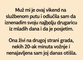 Otišla sam nenajavljeno kod najbolje prijateljice, a njen muž me pozvao da je sačekam: Ono što sam ugledala u dnevnoj sobi promijenilo je sve Otišla sam nenajavljeno kod najbolje prijateljice, a njen muž me pozvao da je sačekam: Ono što sam ugledala u dnevnoj sobi promijenilo je sve - featured image